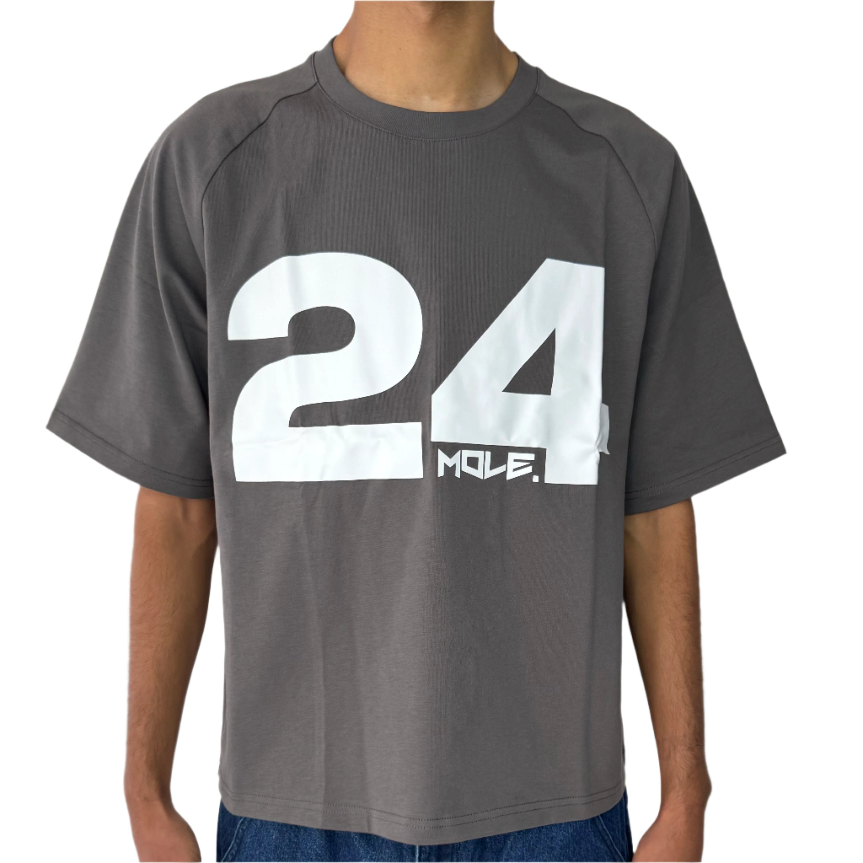 24 tee darkgrey/white